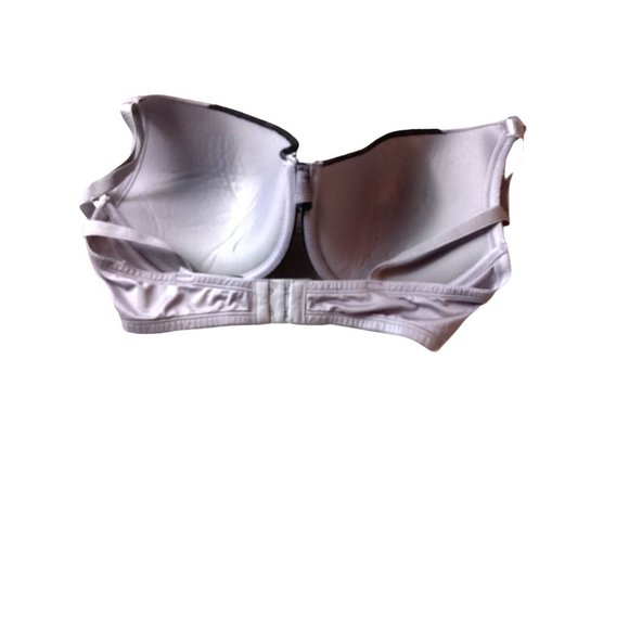 Smart & Sexy Lace Covered Cups Bra * Size 38D * Gray w/Black Jeweled Lace *Blend - Picture 6 of 6